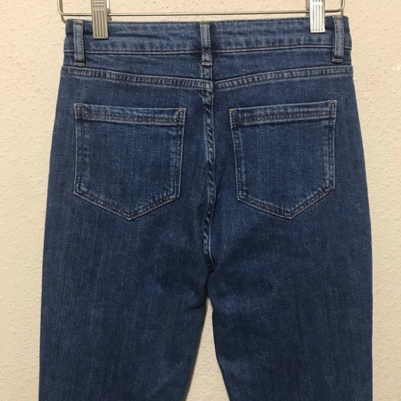 Boden Blue Cambridge Pom Pom Jeans Size 2 R - Picture 7 of 8